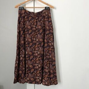 LIRA Paisley Print Boho Maxi Skirt